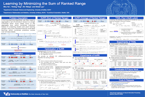 Shu's poster won CSE department's graduate poster competition